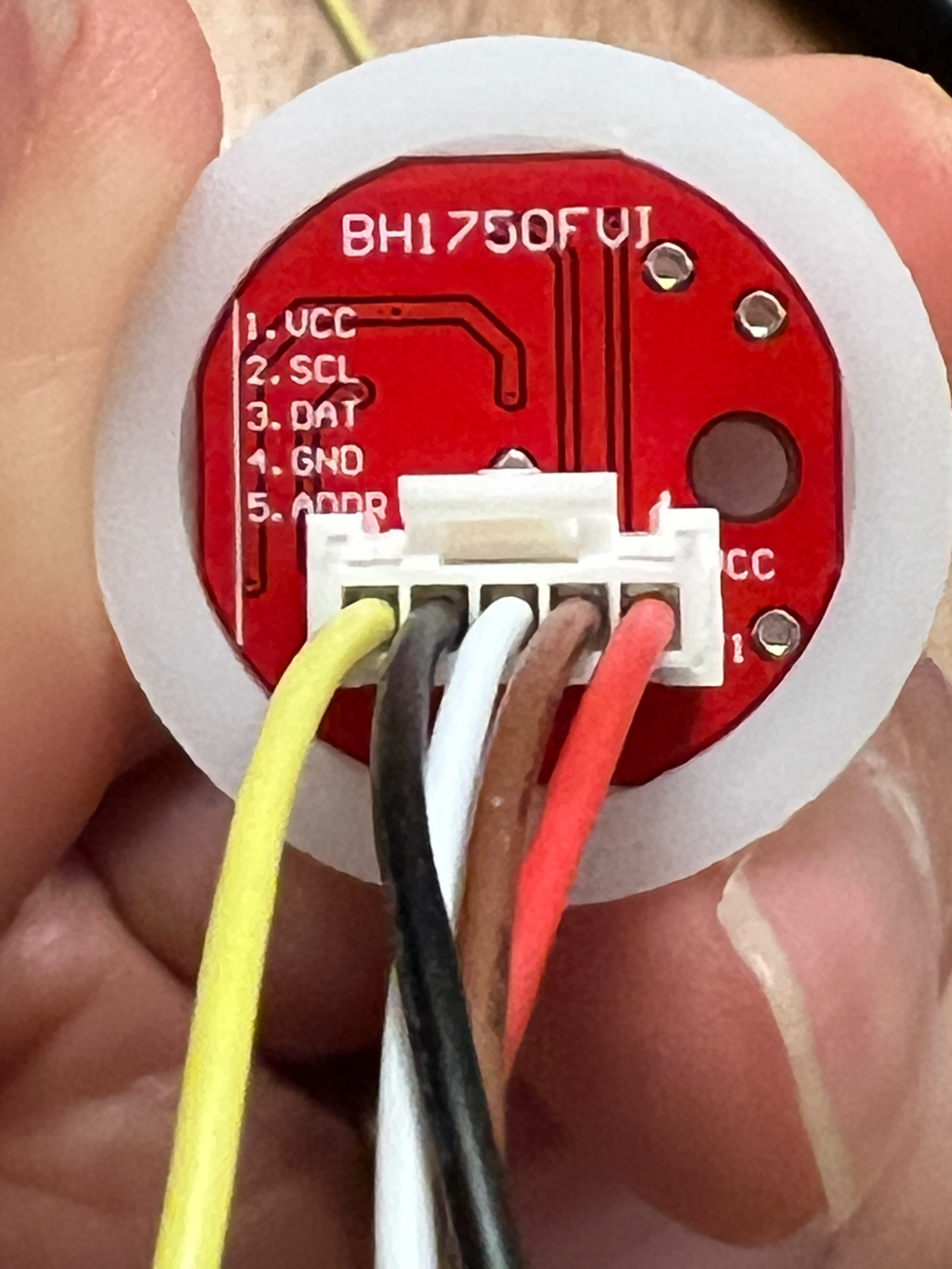 ESP32 NodeMCU-32 with temperature & light sensor