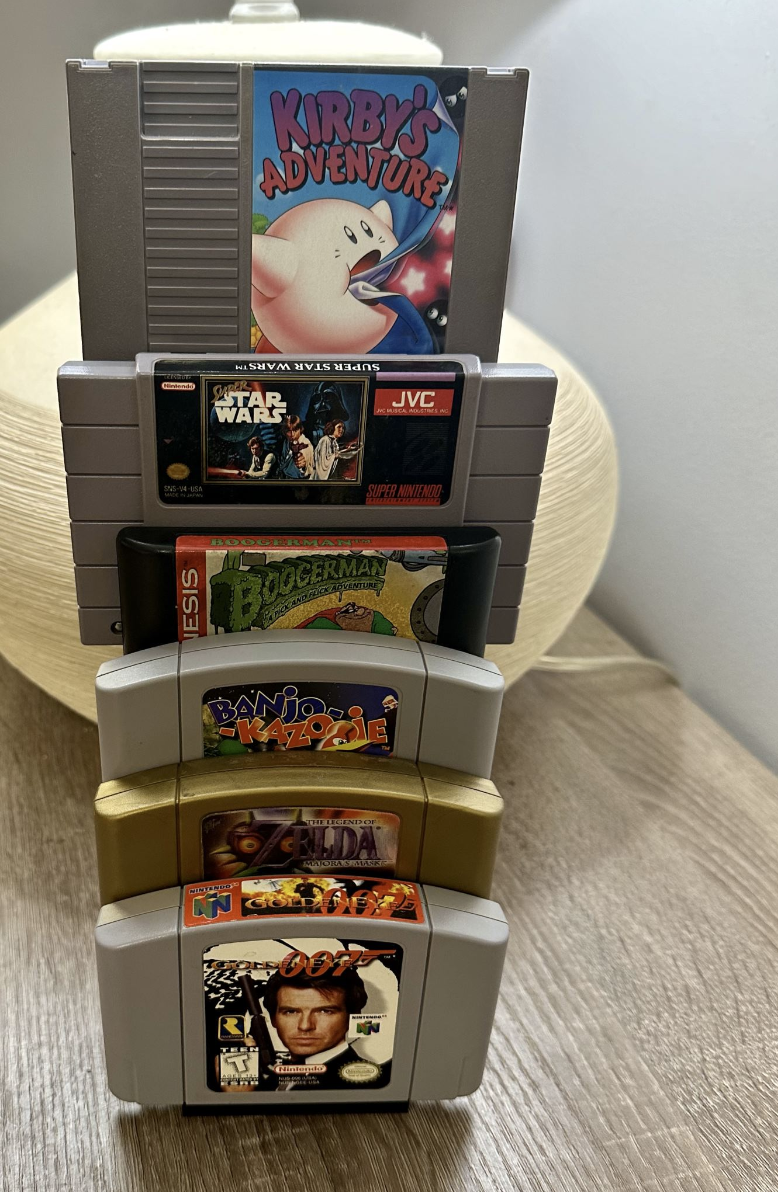 VideoGame Cart Holder N64 SNES NES Sega GB GBC