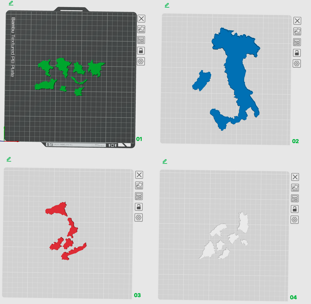 Regioni d'Italia in 3D Puzzle