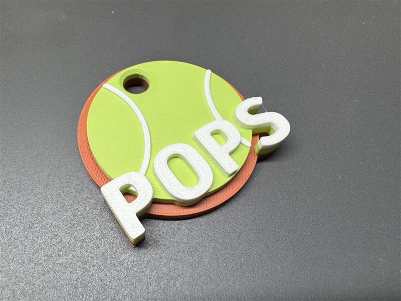 Customizable "Name" Tennis Keychain