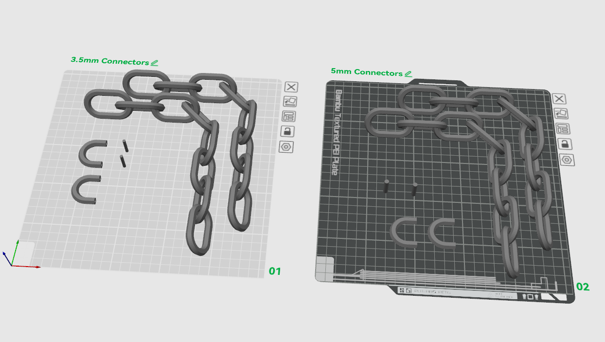Print In Place Chain Link