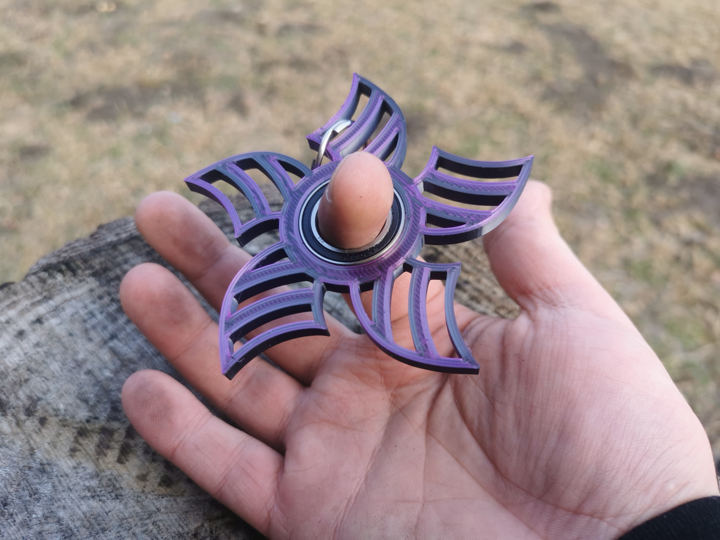 Flower Shuriken Keychain