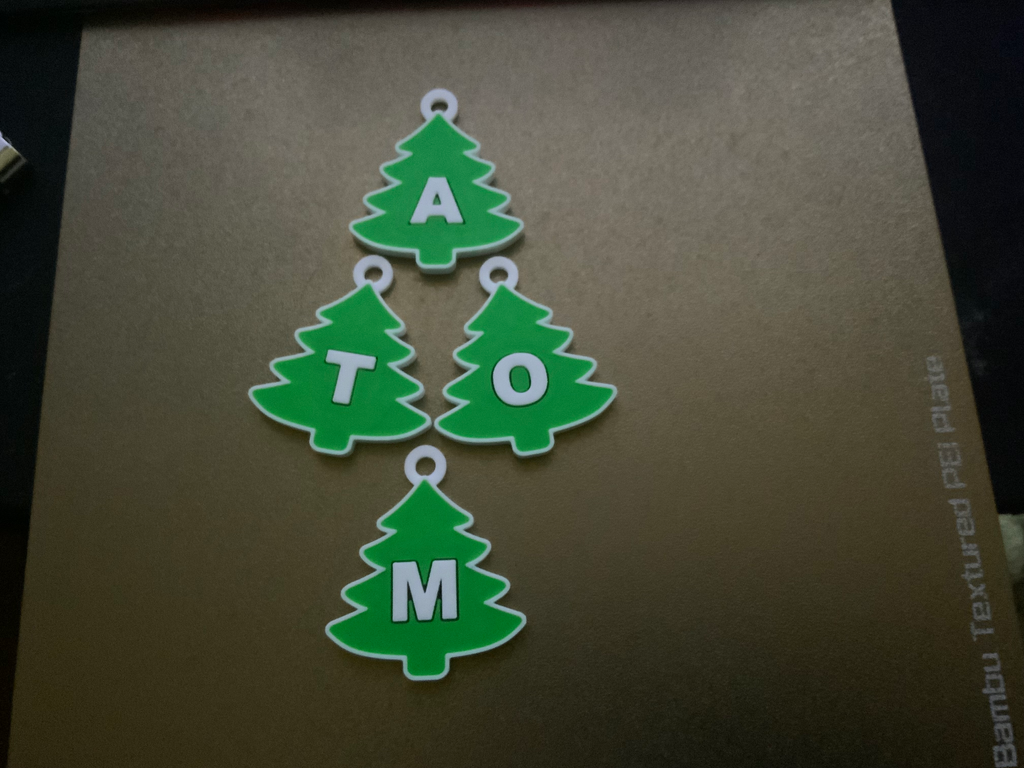 xmas-tree alphabet A-M-keychains free commercial