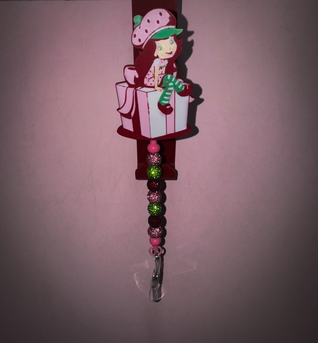 Badge Reel Cover (Strawberry Shortcake)