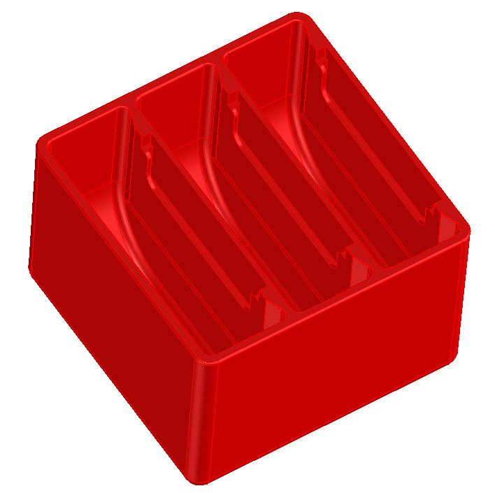 Fami Tray – 3 Compartment Organizer 75x75x52-3