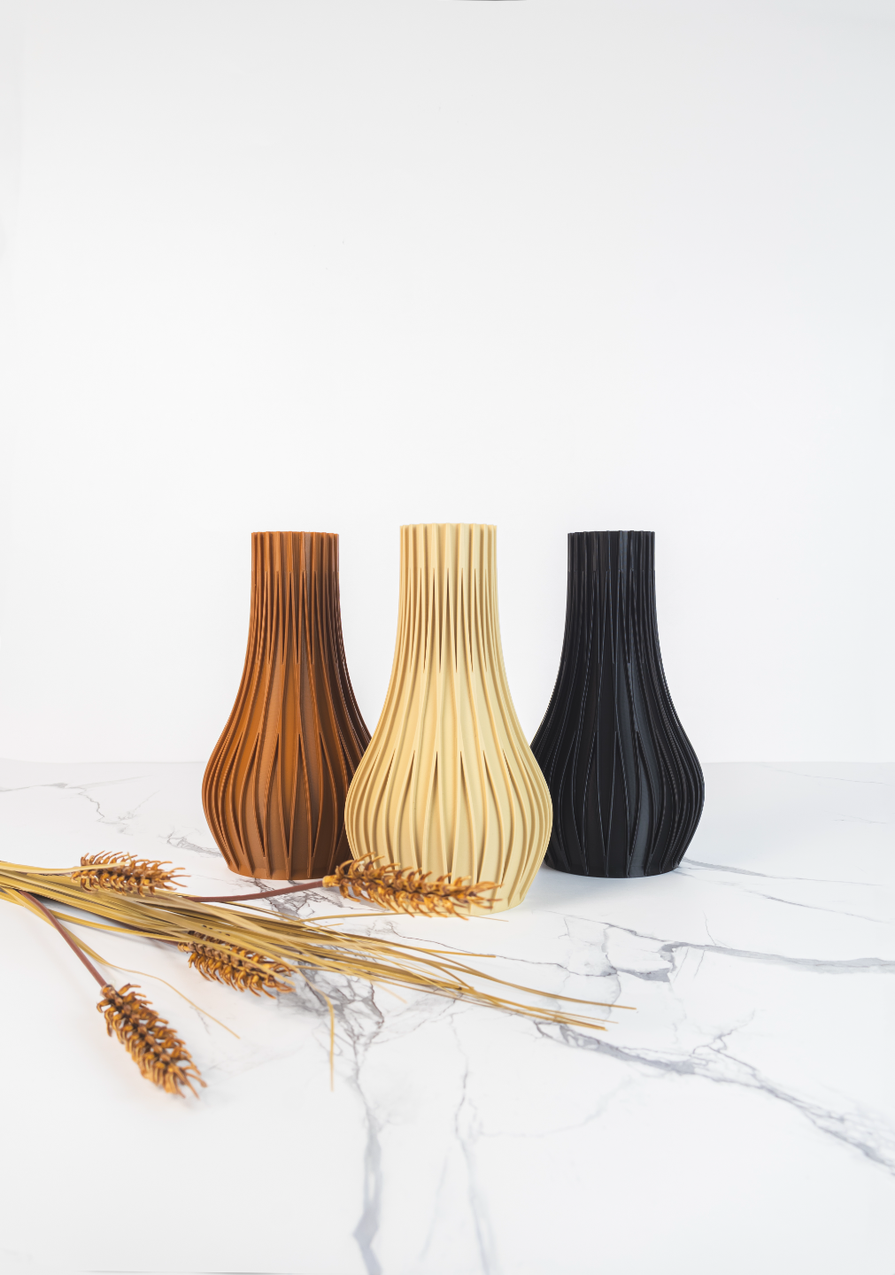 Dried Flower Vase | Round Flower Holder Home Décor