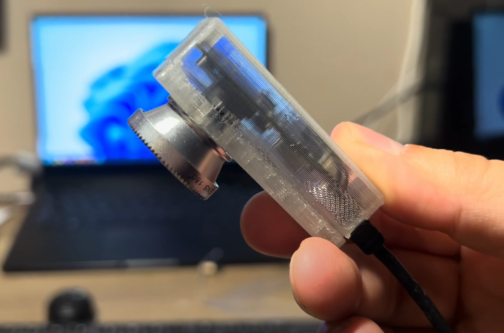 Generic USB Webcam Box with "phone clip lens"