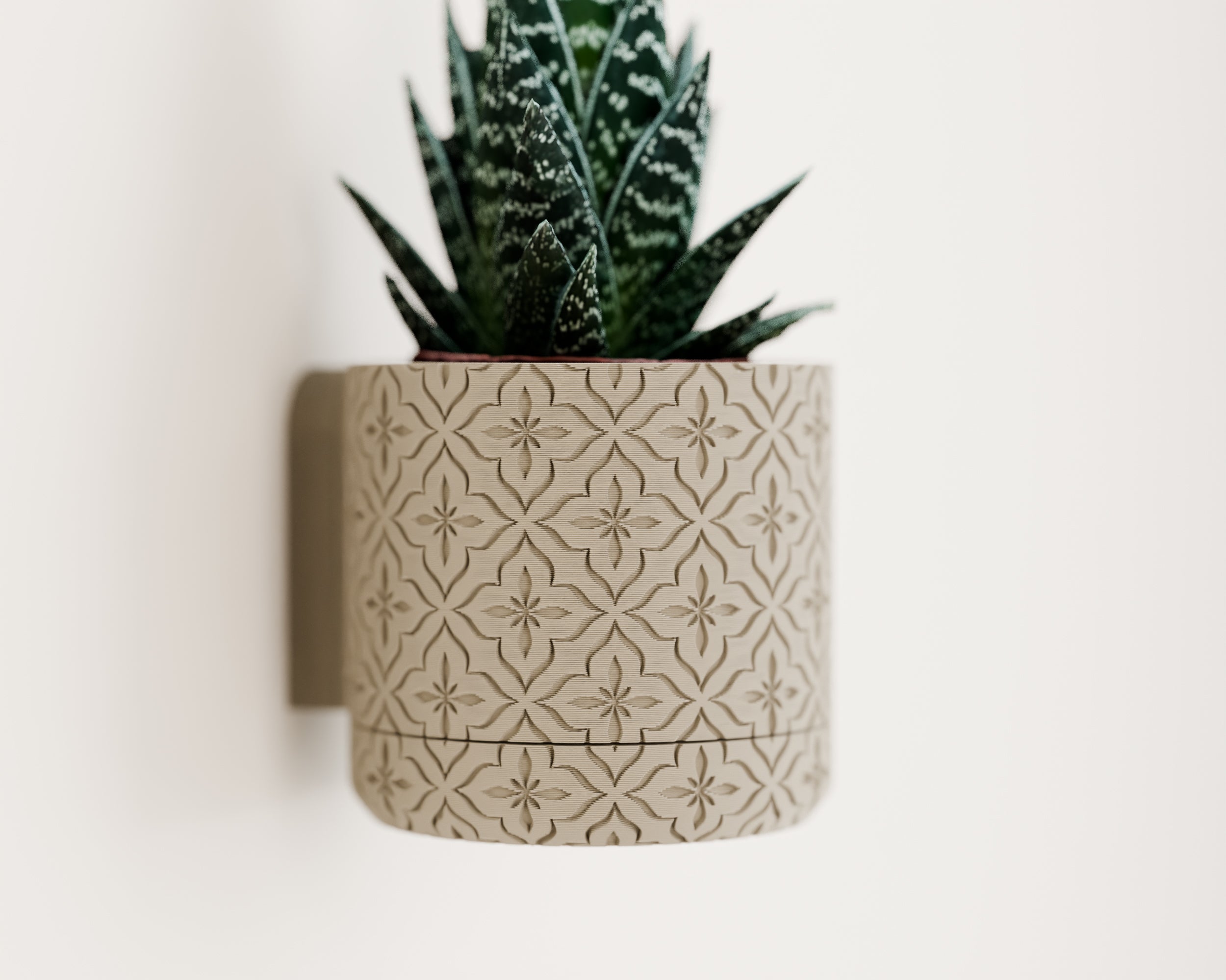 Wall Mounted Plant Pot with Removable Drip Tray