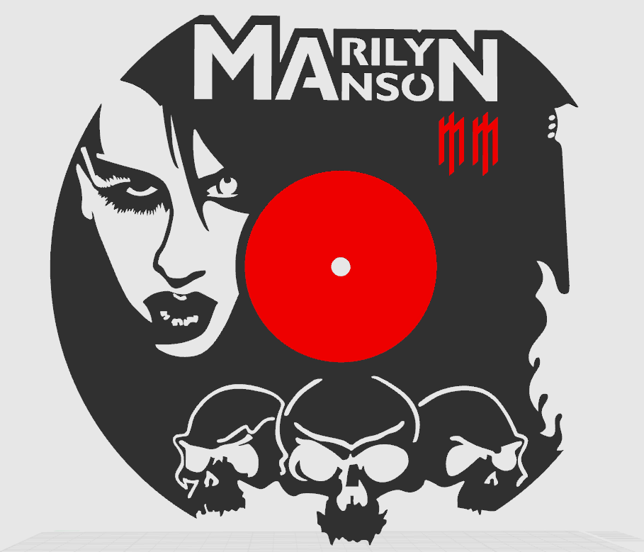 Marlyn Manson Clock