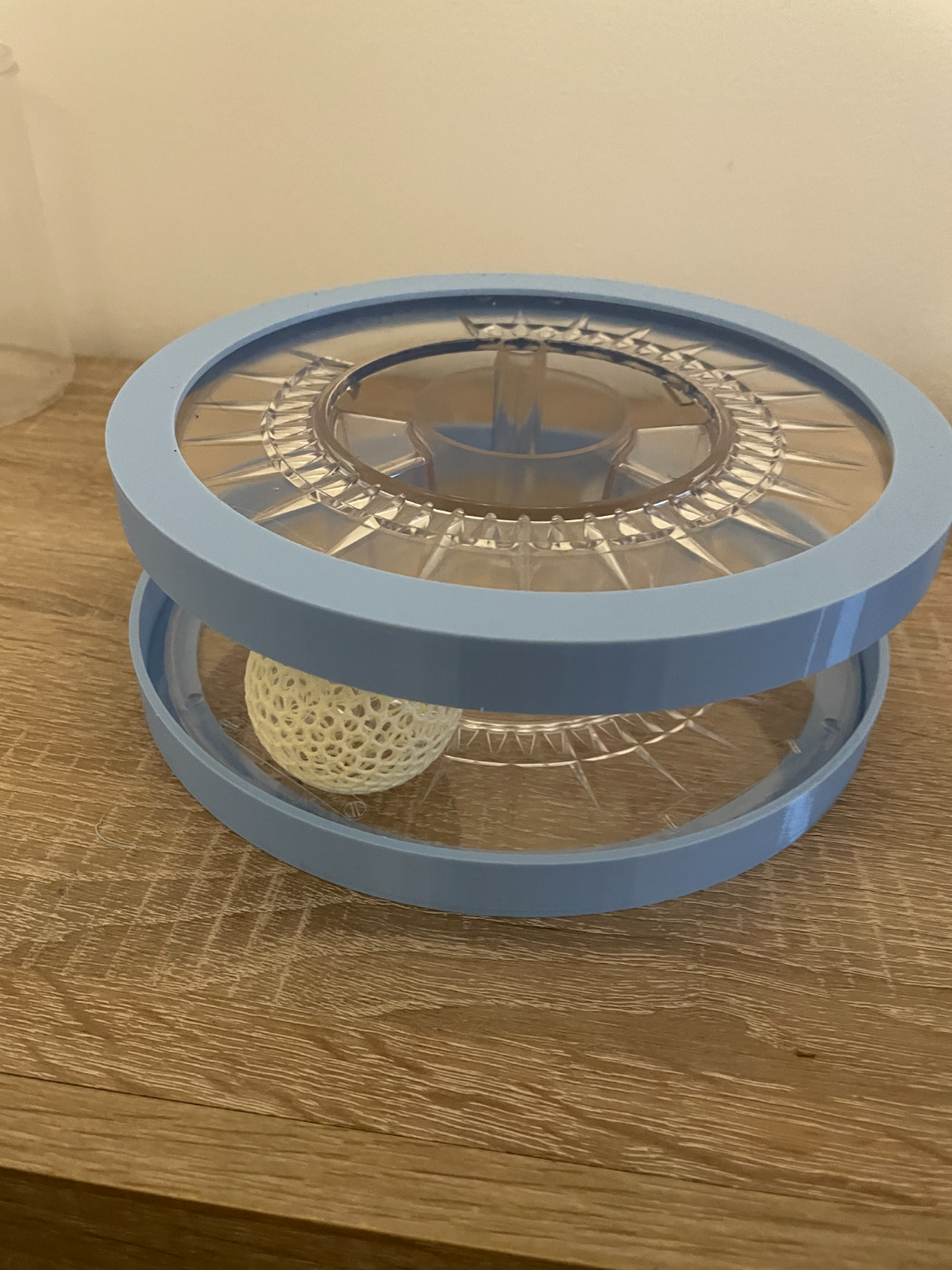 Recycled Spool / Toy with ball for Cats and Dogs