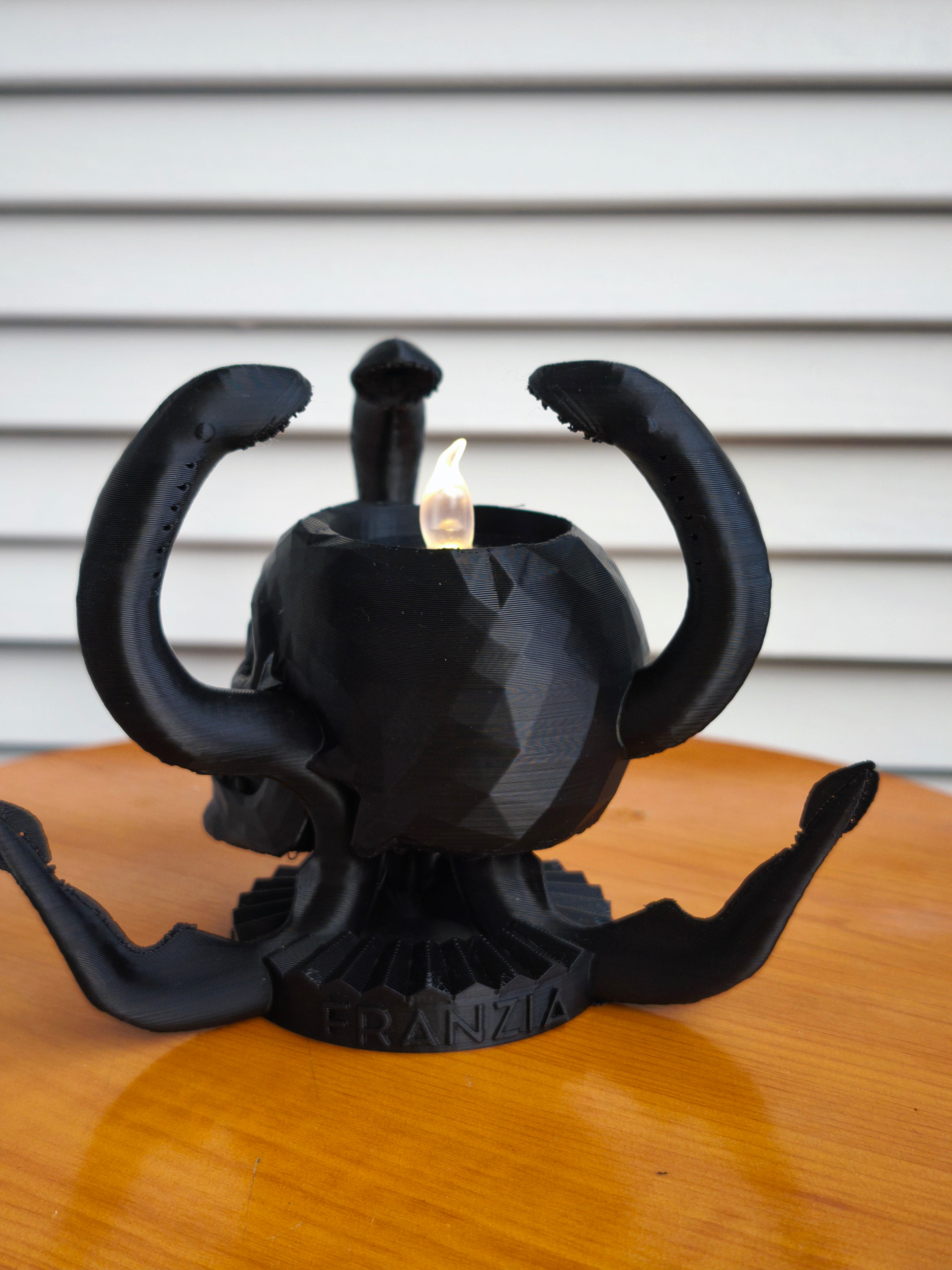 Candlestick skull and lamprey