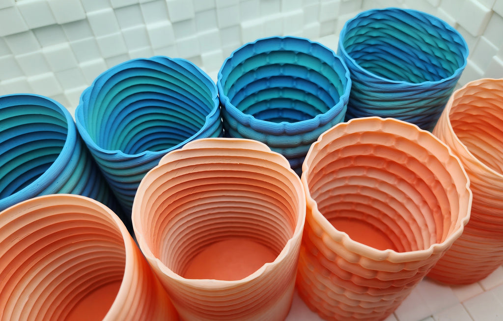 ₒ◯⁰ Bubbly Spiral Vase Set