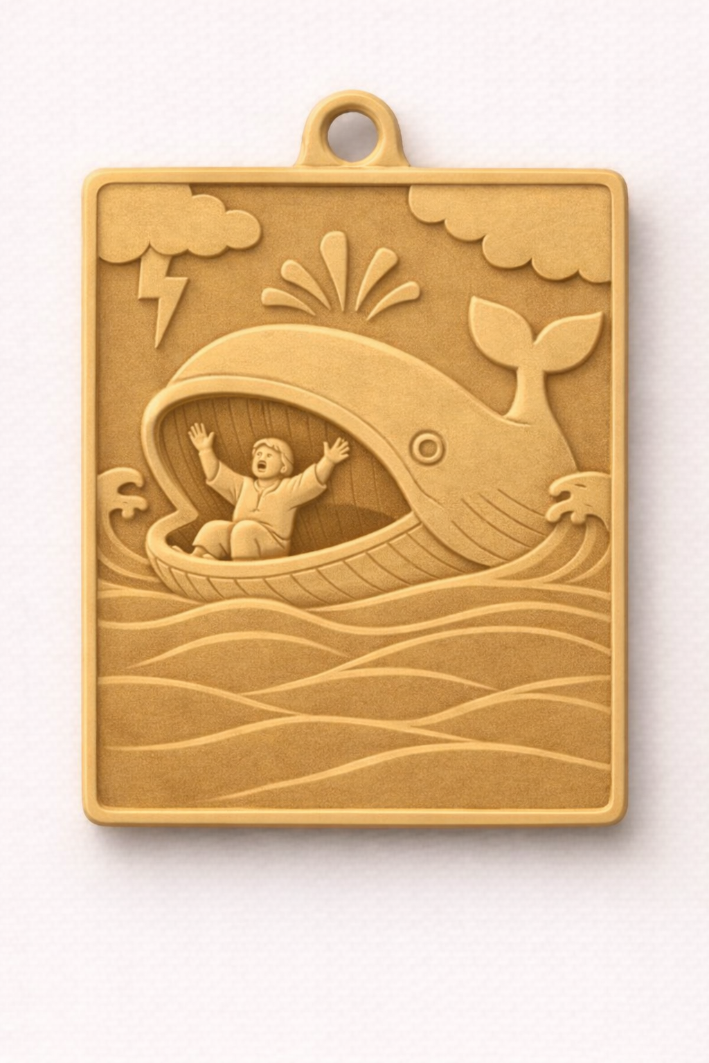 Jonah's Whale Biblical Keychain/Ornament