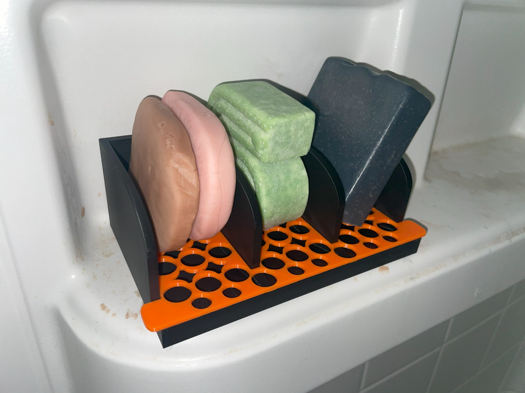 Soap Dish With 3 Slots