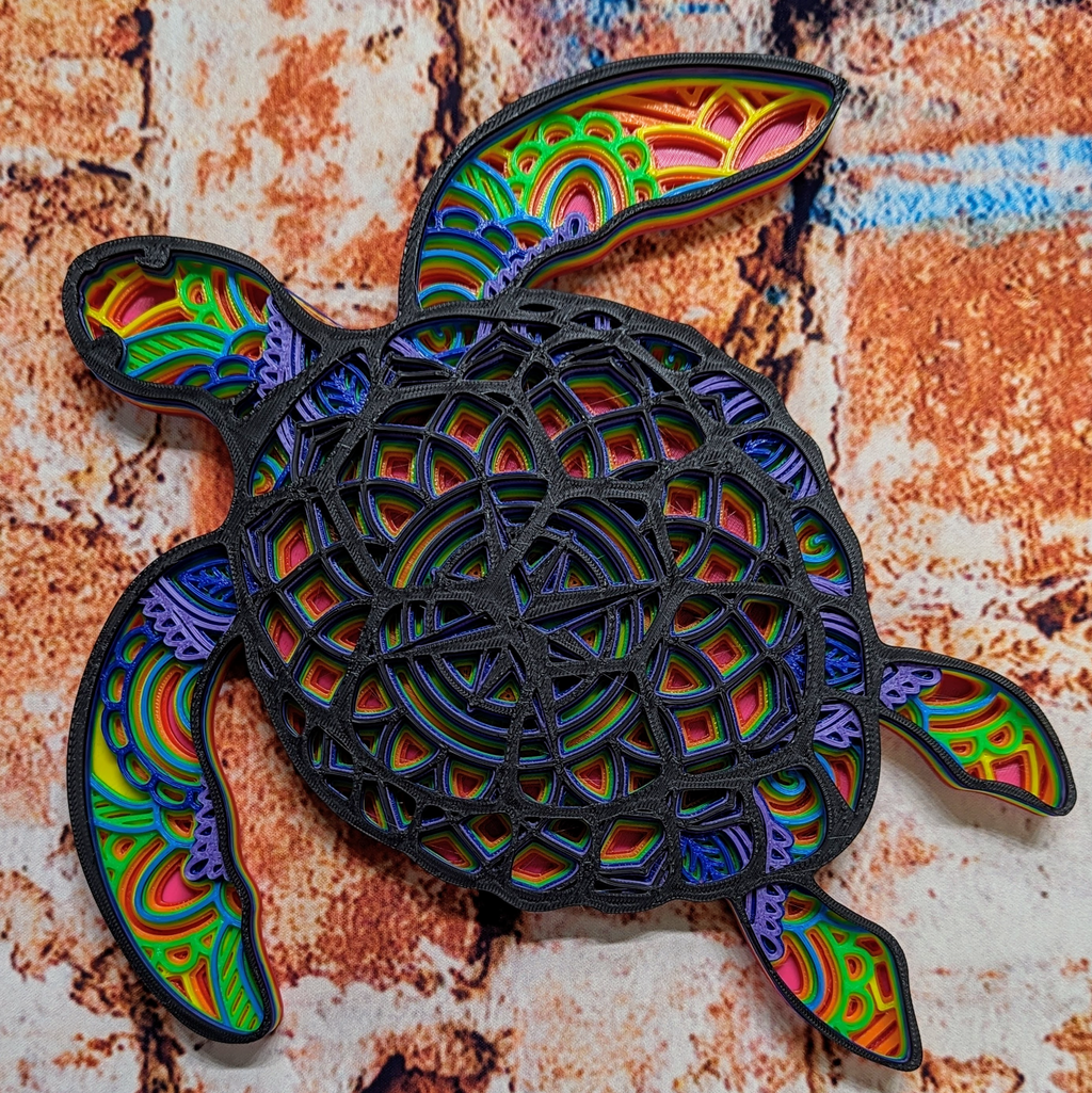 Compass Sea Turtle Mandala