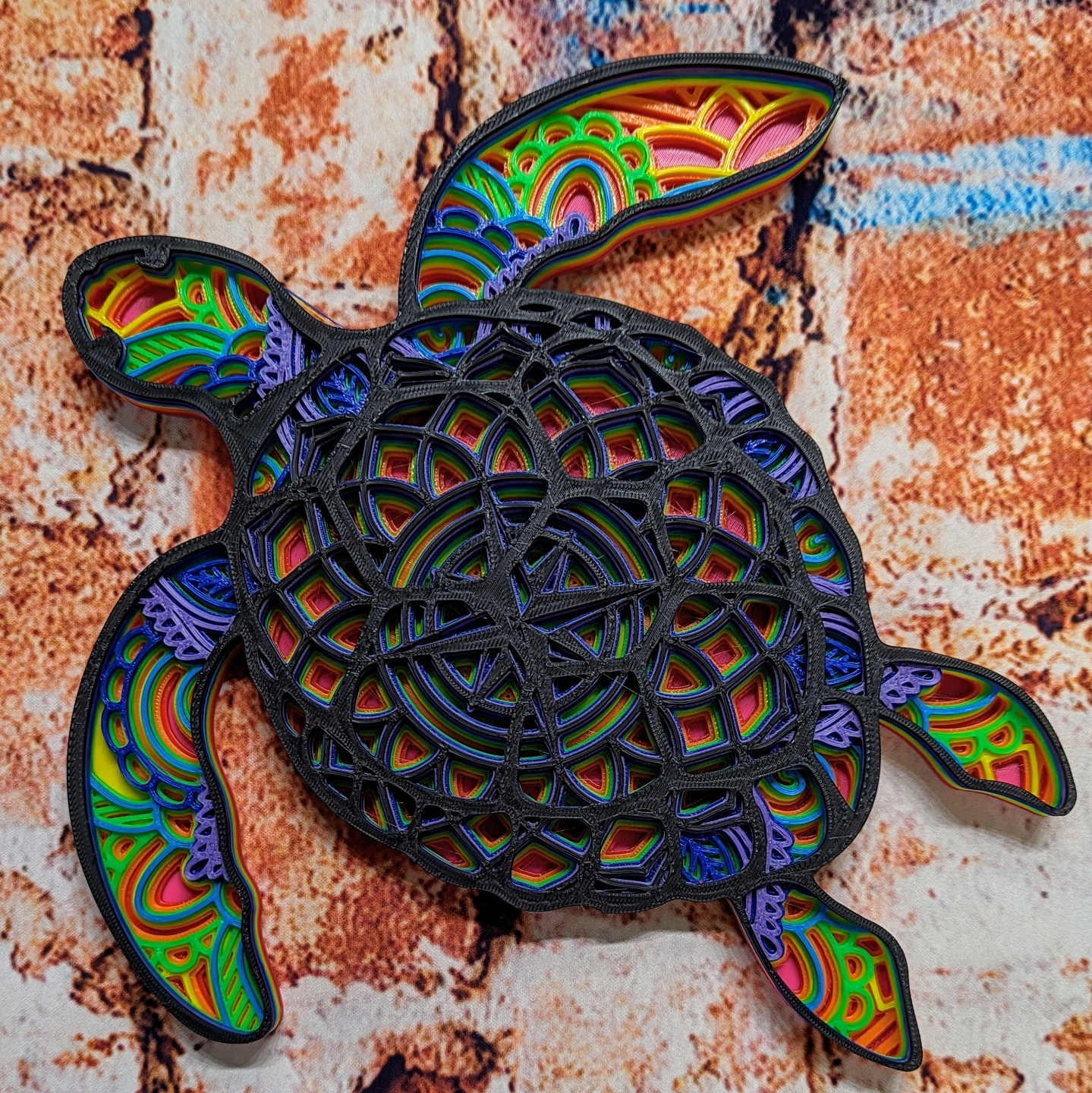 Compass Sea Turtle Mandala