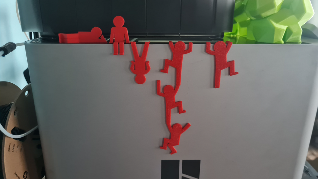 Funny Stickmen Desk Toys - Lying, Standing, Sitting and Climbing Stick Man