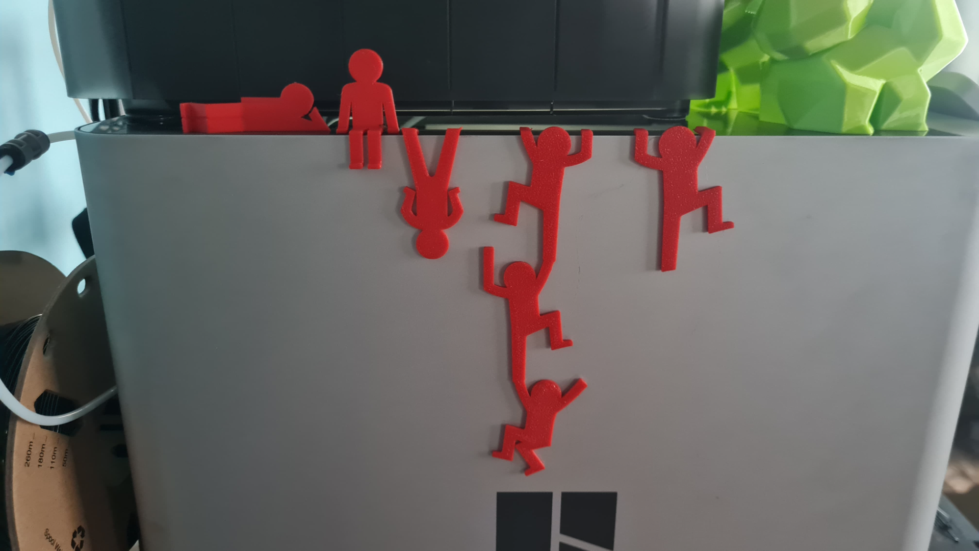 Funny Stickmen Desk Toys - Lying, Standing, Sitting and Climbing Stick Man