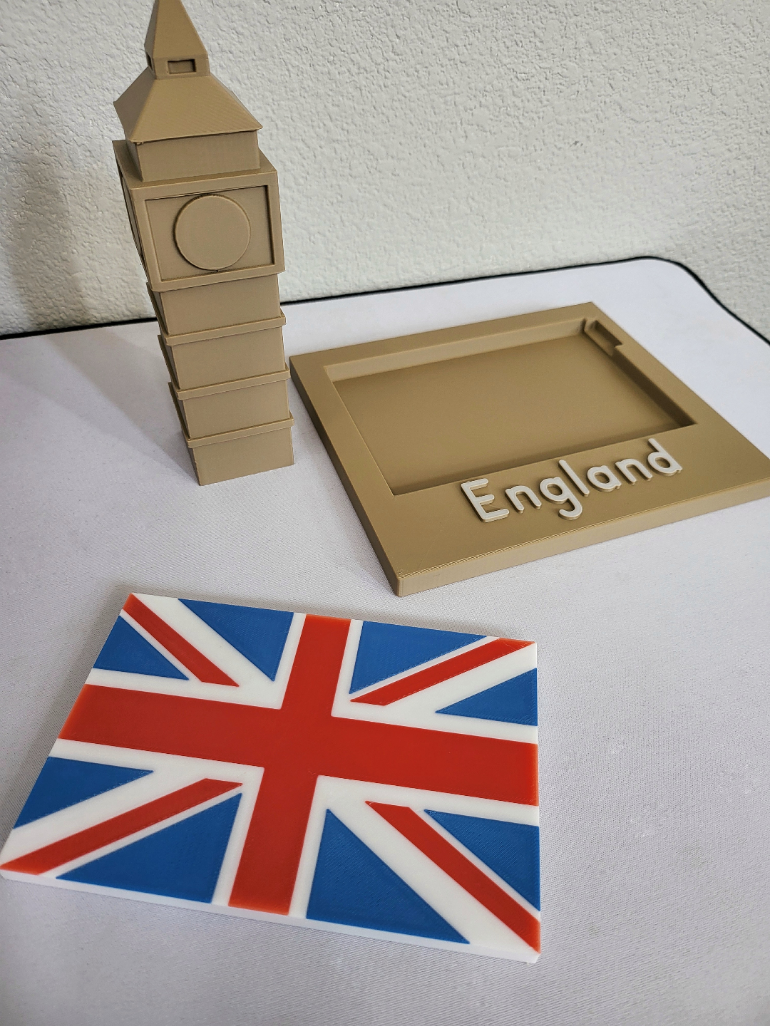 England - Montessori-Inspired Educational Landmark & Flag Match