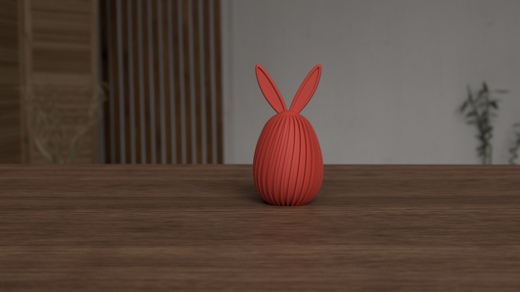 Twisty Easter egg with bunny ears