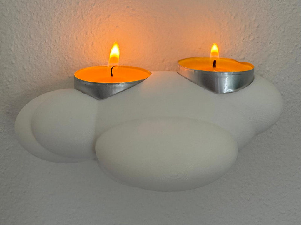 Kerzen Wandhalterung Wolke