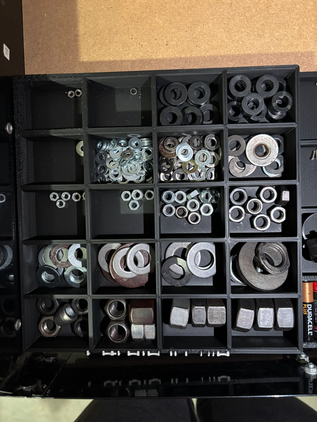 organizer for self-tapping micro wood screws