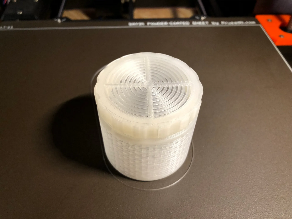 Silica gel spool container