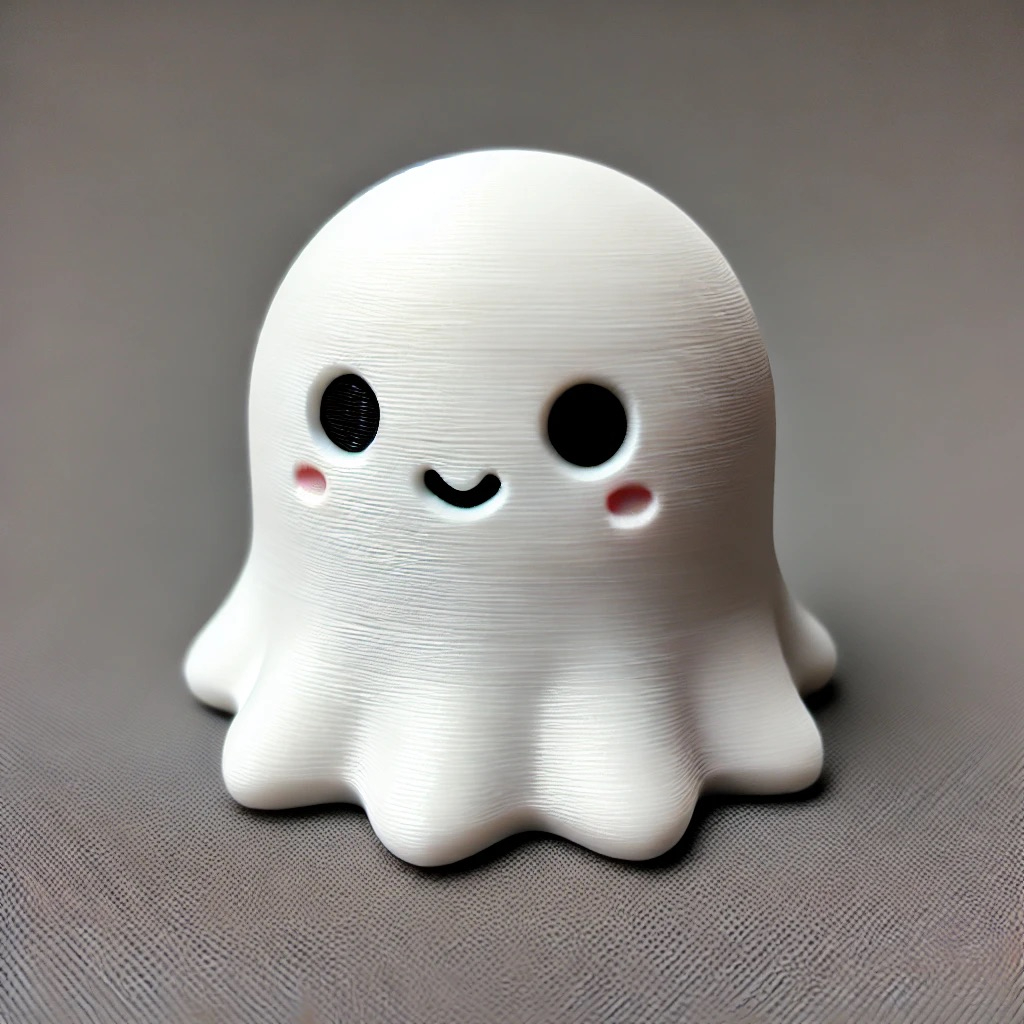 Cute 3D Ghost for Halloween
