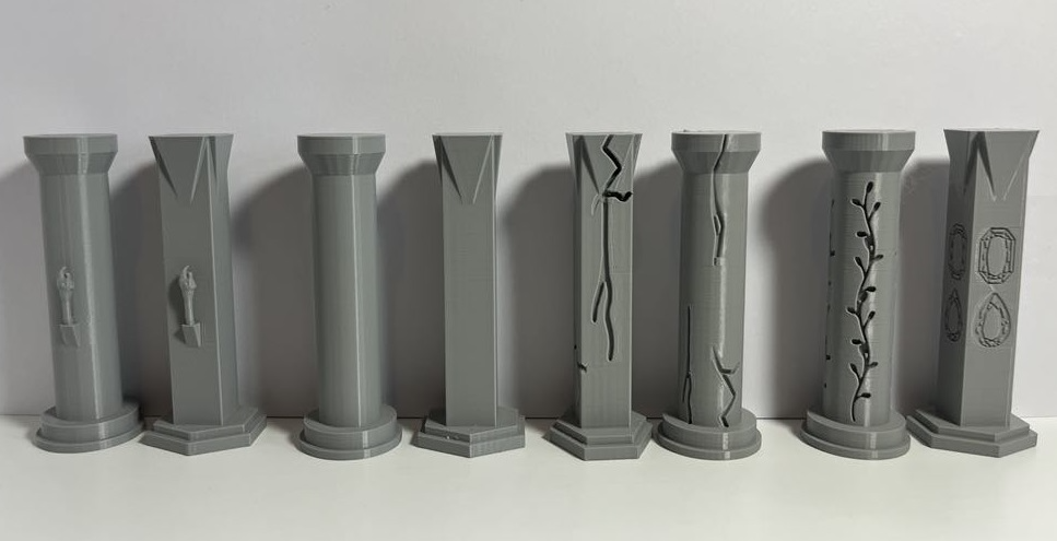 Column Set - D&D Scatter Terrain for Dungeons