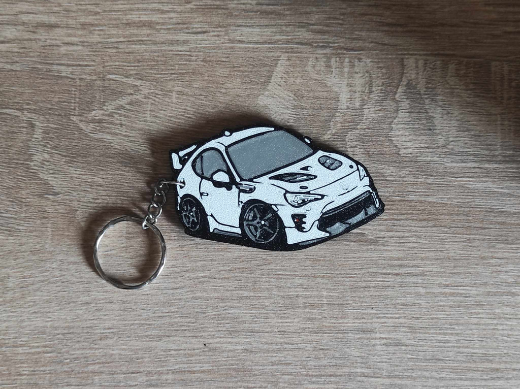 Toyota GT86 Tooned keychain