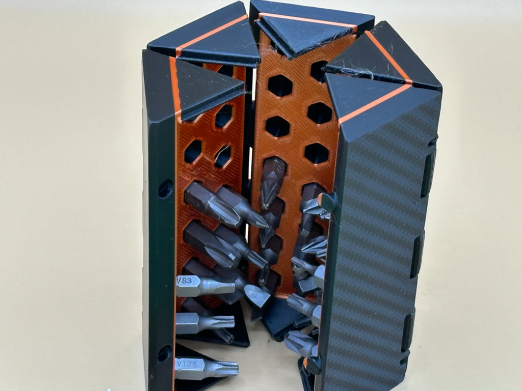 Pentagon-shaped Bit Roll Container: Smart Storage Solution