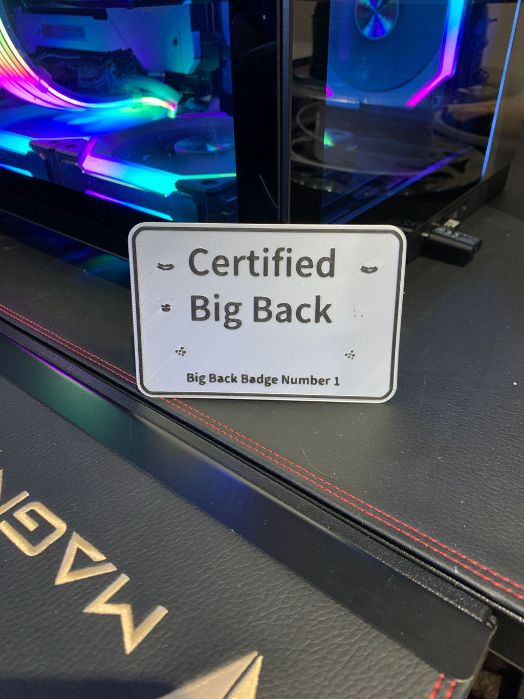 Certified Big Back Badge