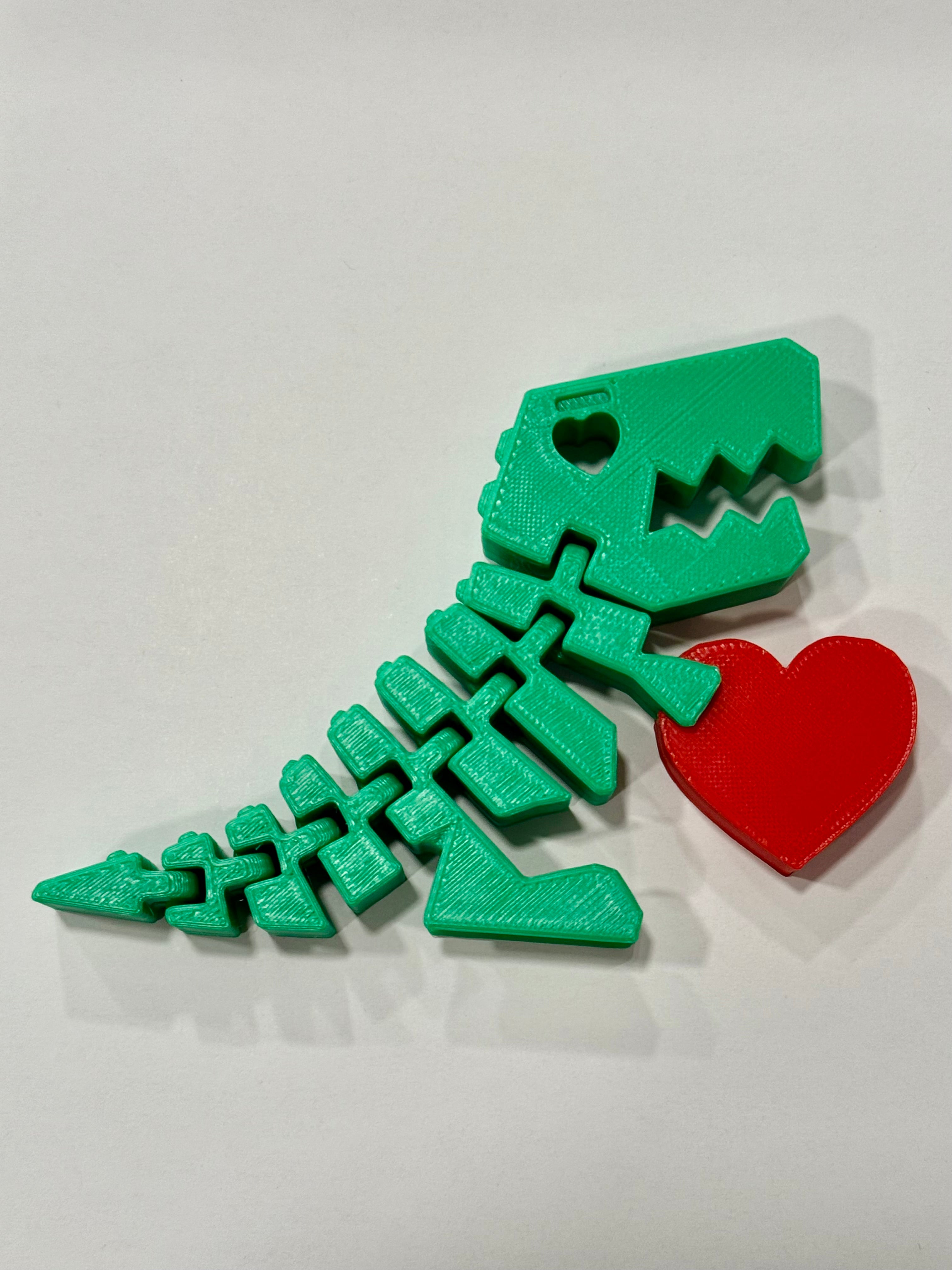 Flexi Rex With Heart For Valentine's Day