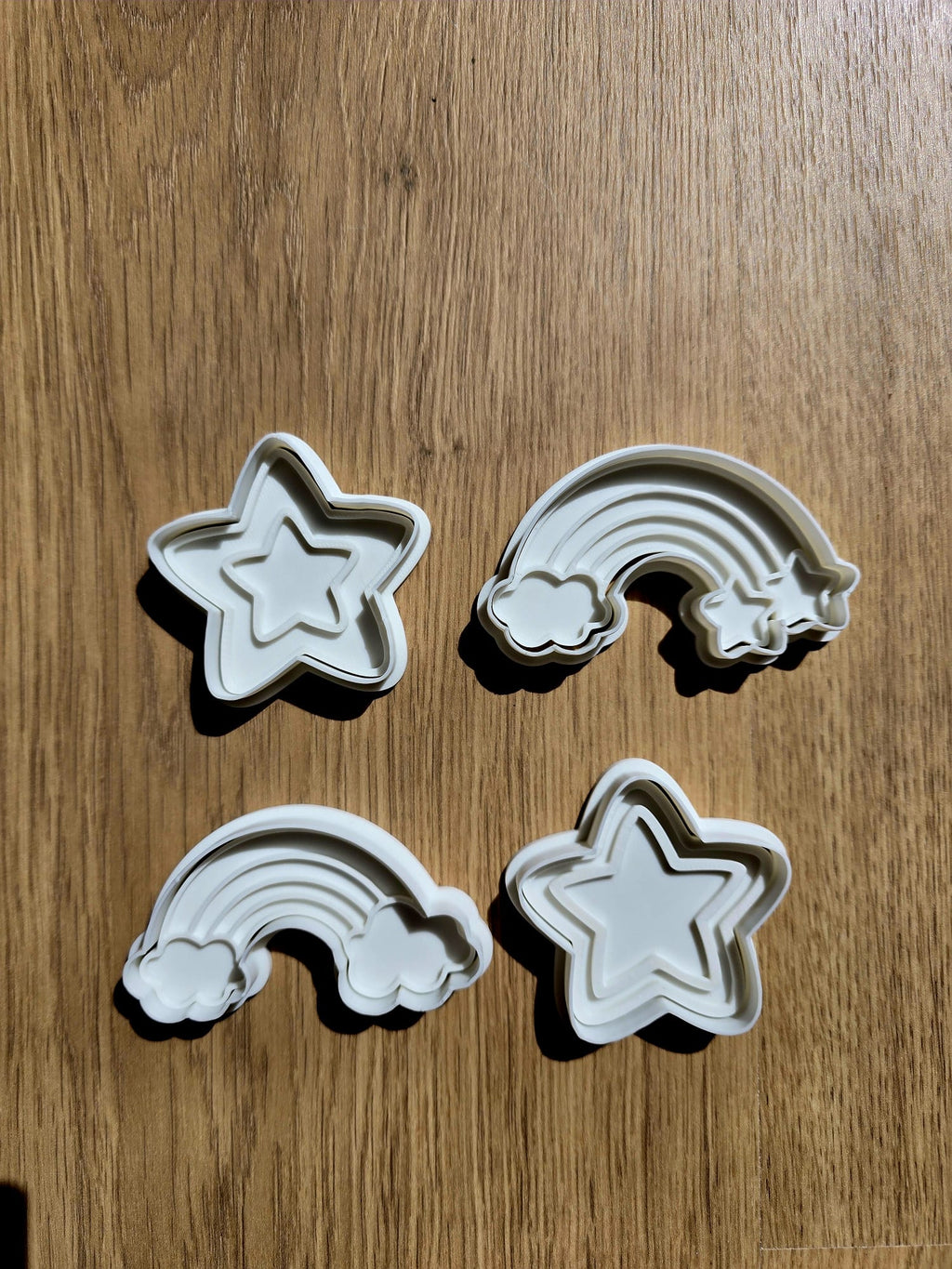 Rainbow Star Cutter For Cookie Playdoh Sand Clay
