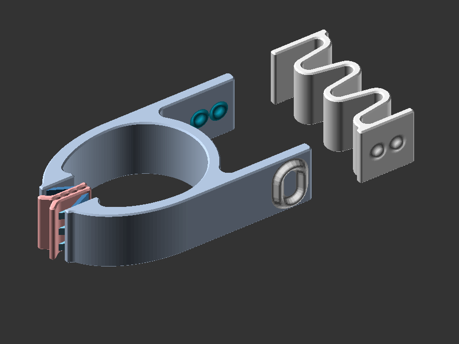 crossaxis flexural clamp