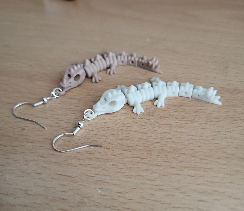 dragon skeleton earring