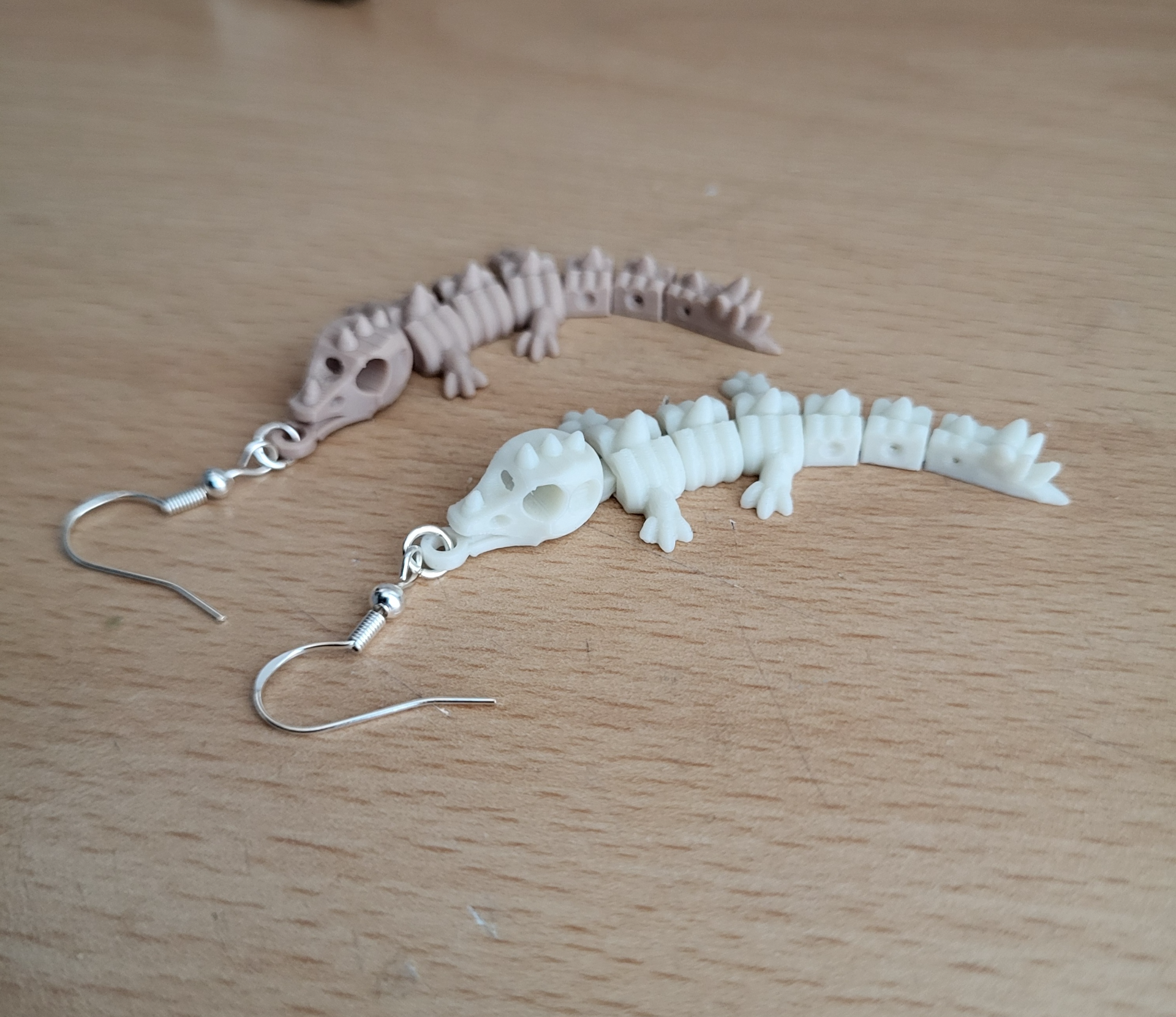 dragon skeleton earring