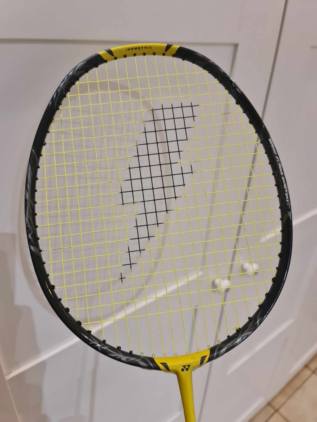 Badminton Racket Stencil - Bolt