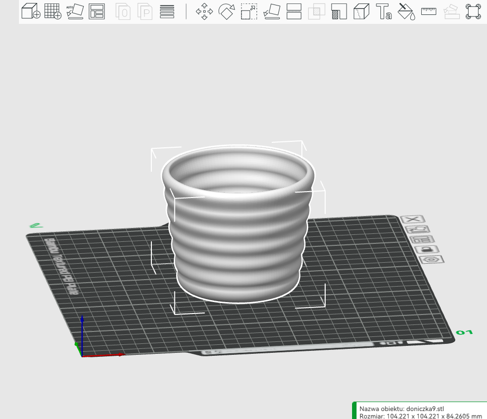 pattern flower pot