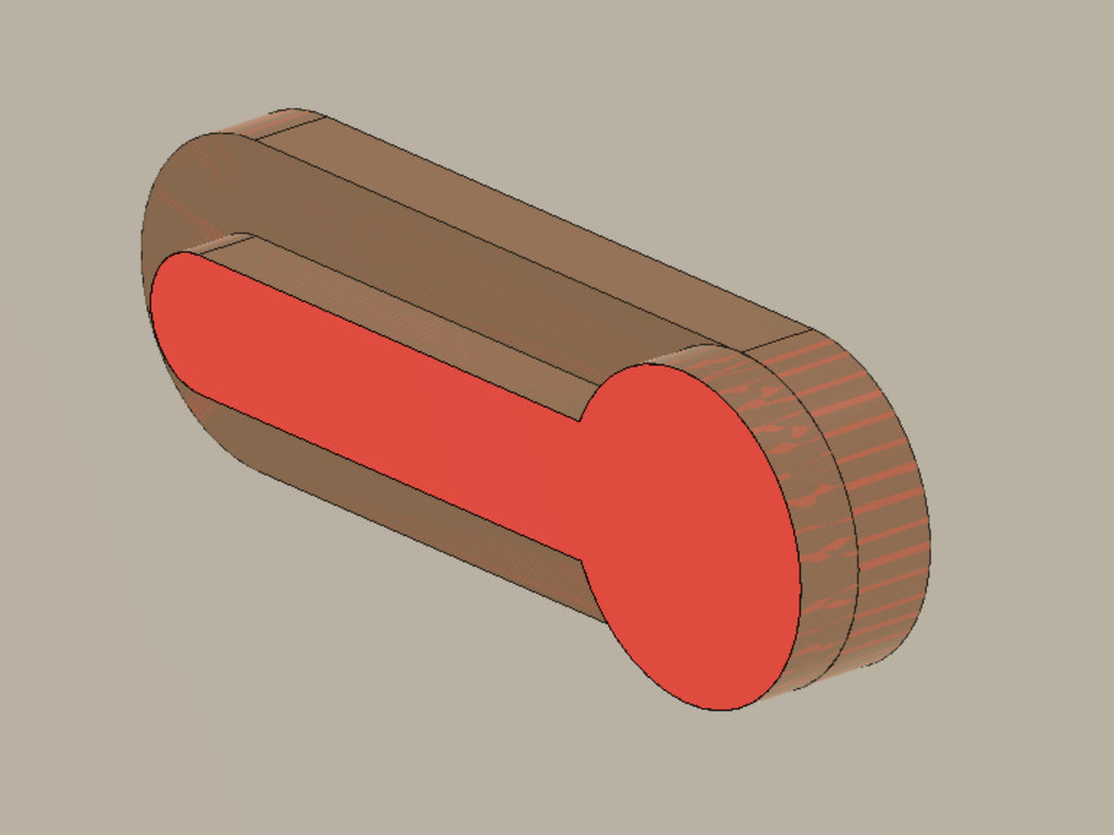 Keyhole Mounting Slot Negative Part Generator