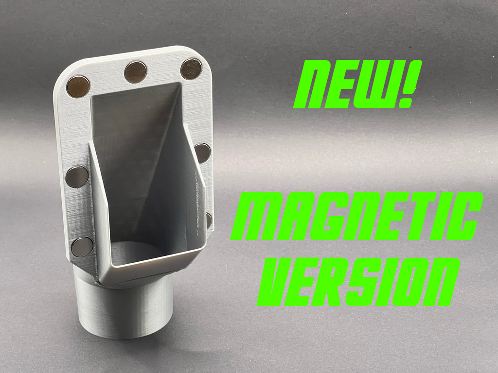 Bambu Poop-Pipe UPDATE: Magnetic Version added
