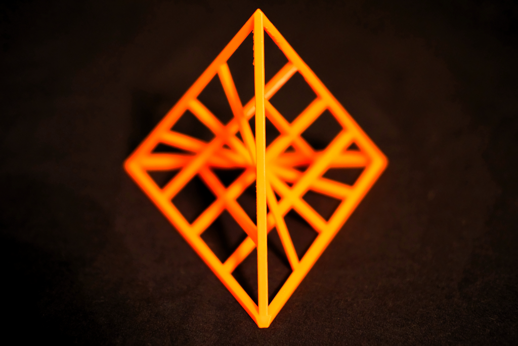 Line Art Tetrahedron