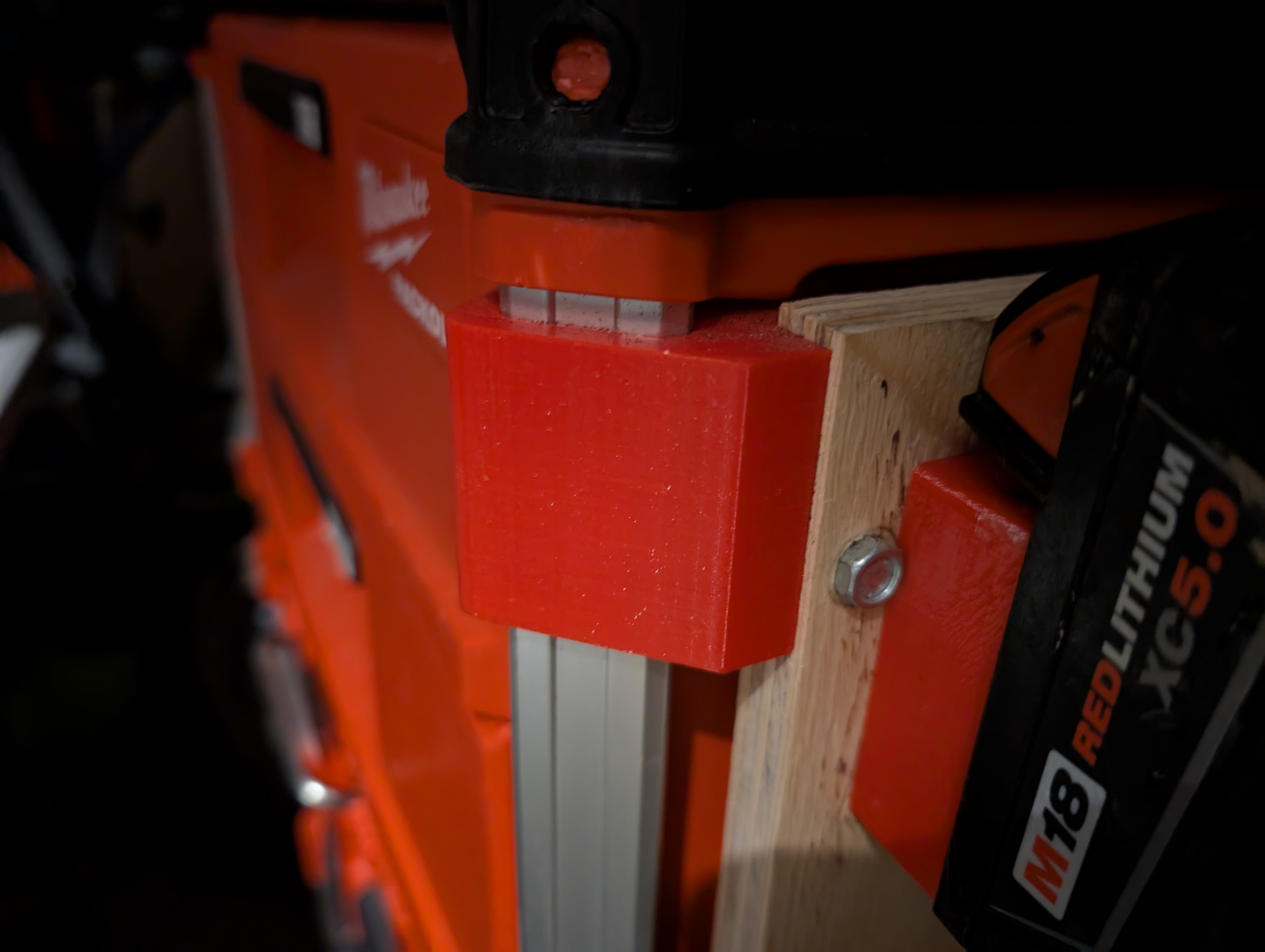 Milwaukee Packout Rail Adapter with Symbol Cut Out