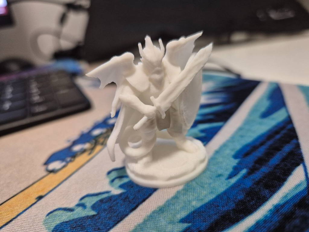 DnD draconic paladin miniature