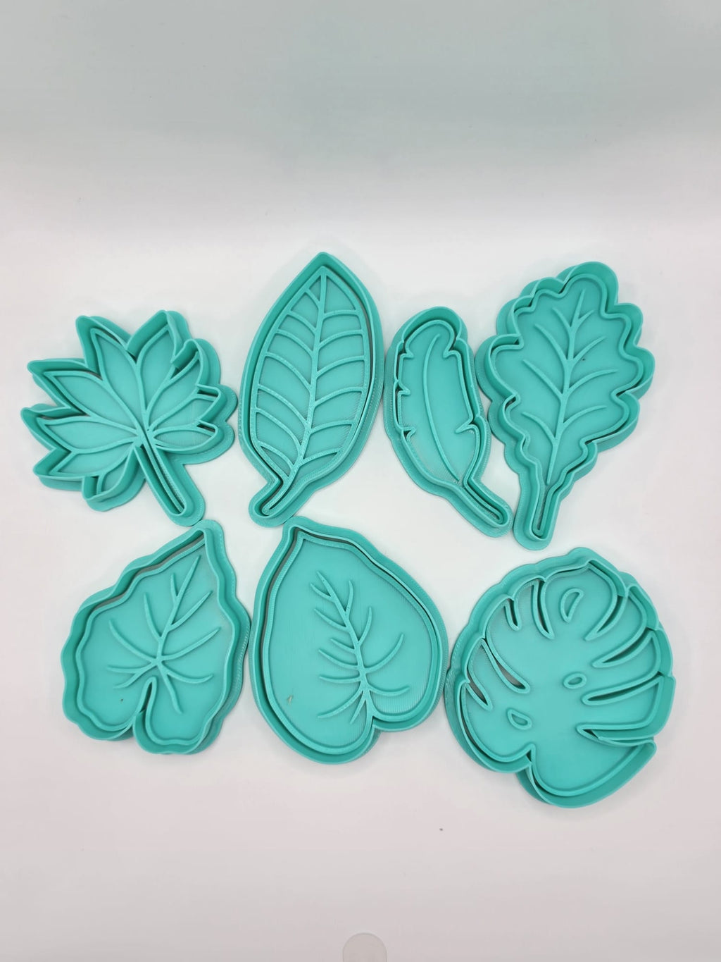 Leaves Cookie Cutter Playdoh Stamp