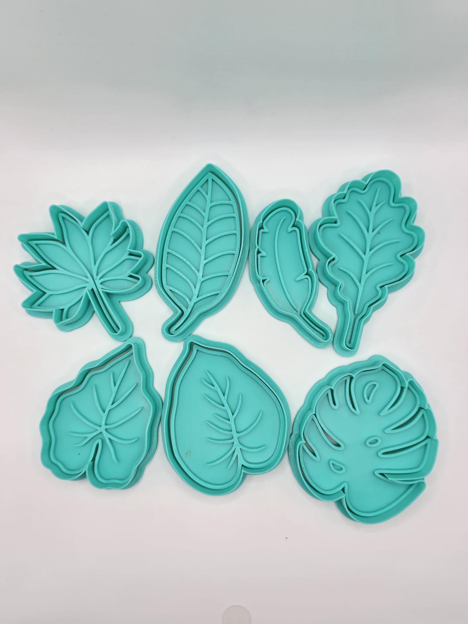 Leaves Cookie Cutter Playdoh Stamp