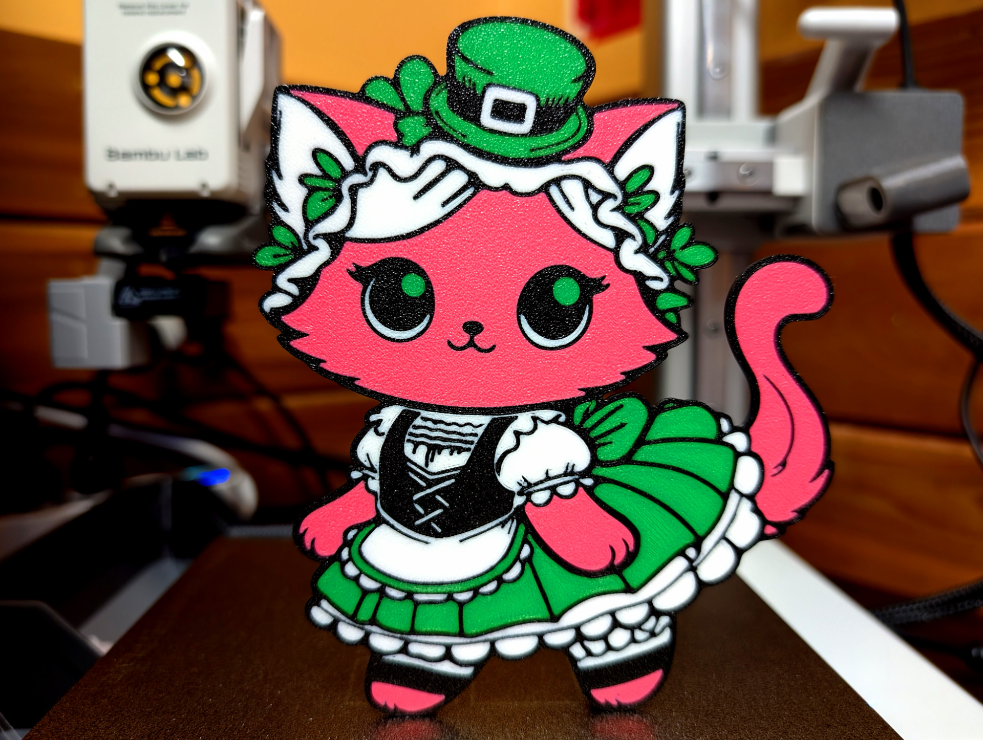 St Patrick's Day - Irish Bar Maid Cat