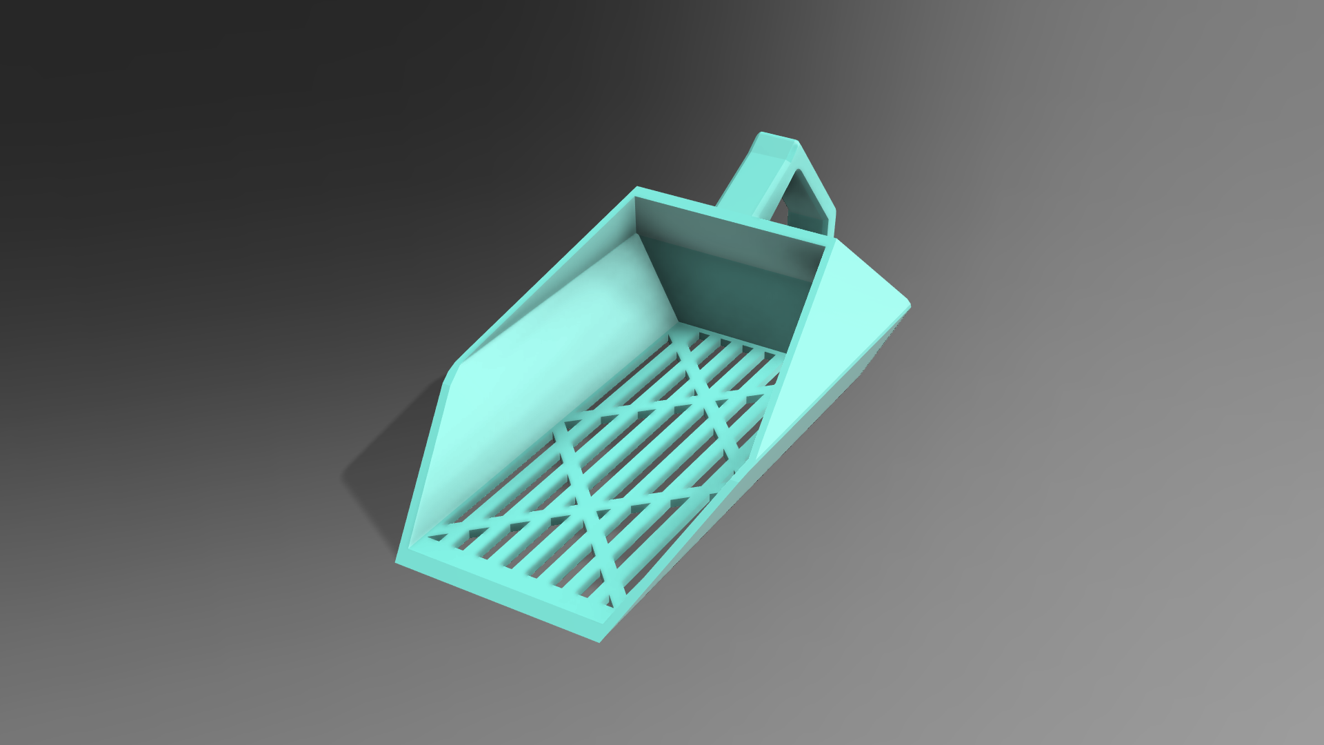 Pet Litter Scooper - tighter grid and larger handle