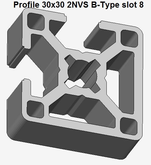 Aluminium Extrusion Profiles, 55 Typs STL files