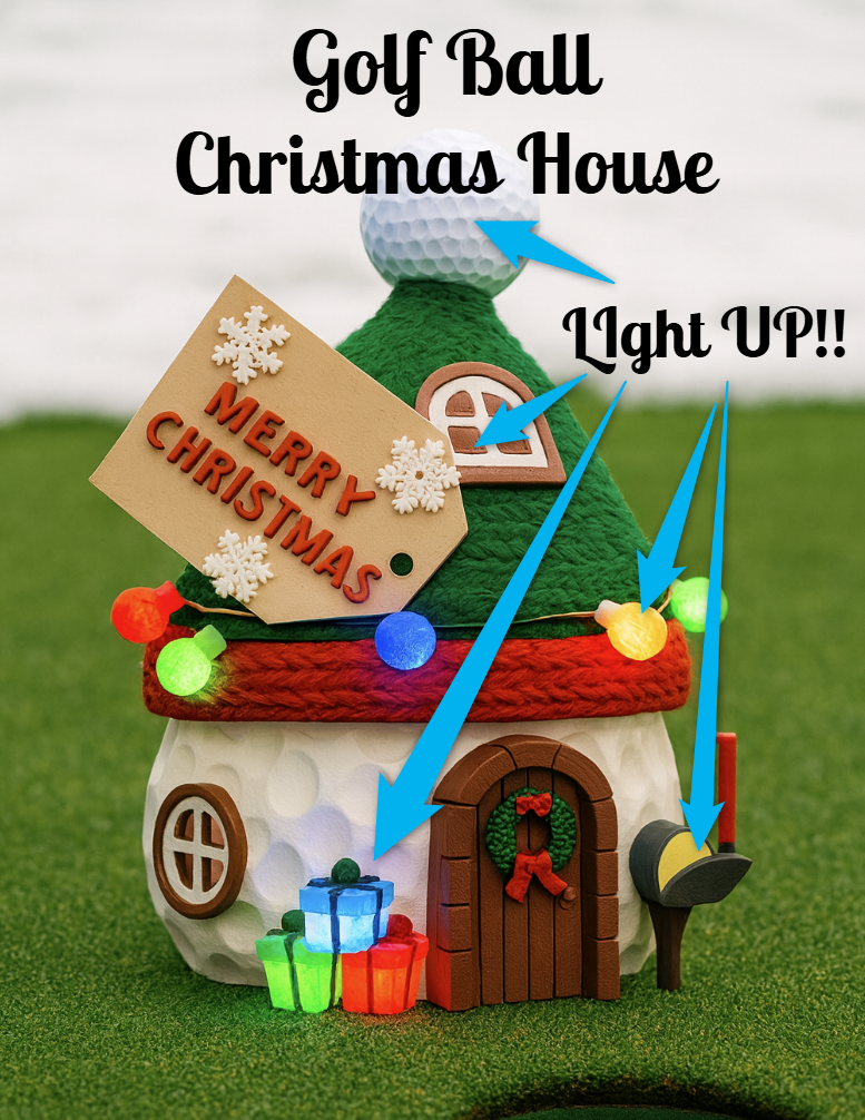 Golf Ball Christmas House
